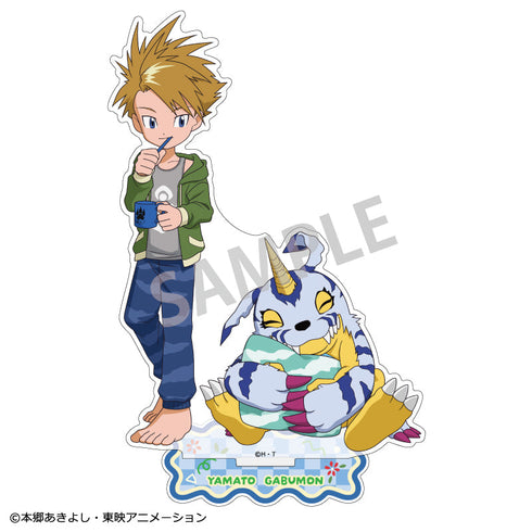 『デジモンアドベンチャー』アクリルスタンド_ 石田ヤマト&ガブモン/寝起き